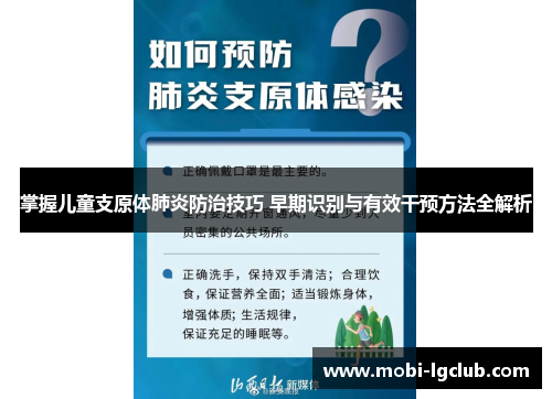 掌握儿童支原体肺炎防治技巧 早期识别与有效干预方法全解析